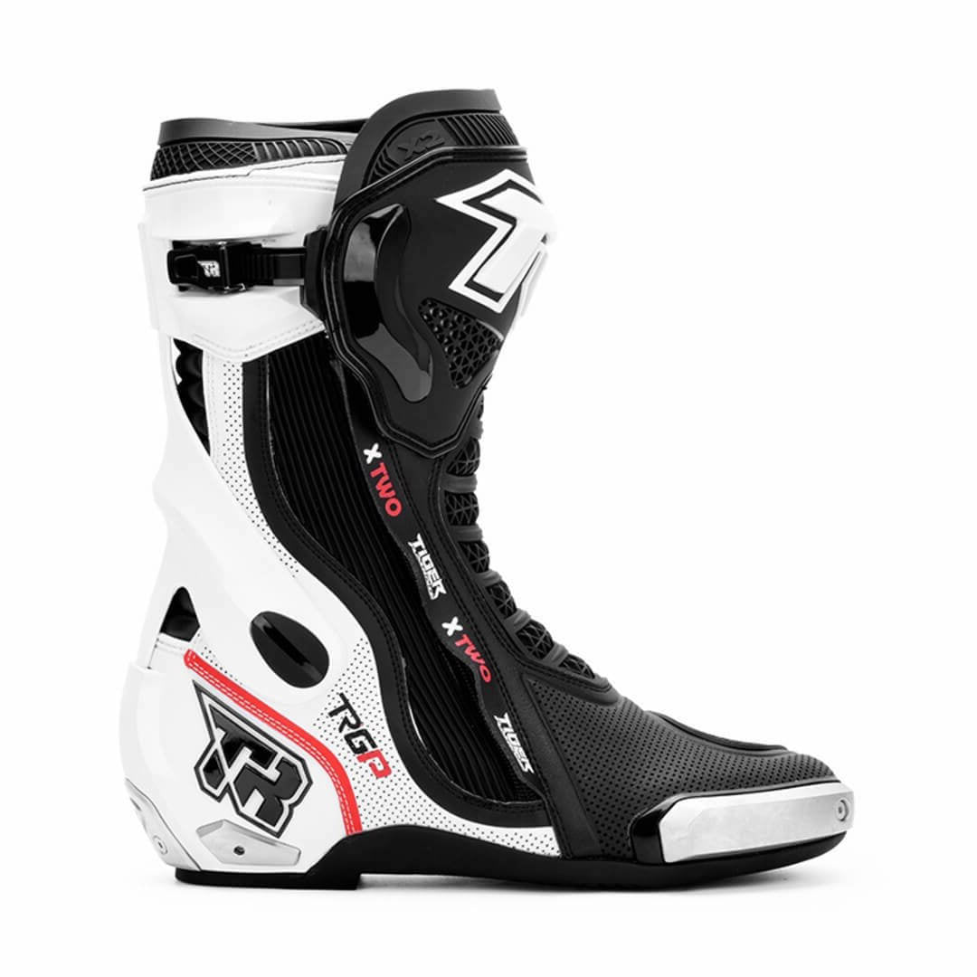 TR X2 Motorcycle Riding Boots White Black – ALLGOAL
