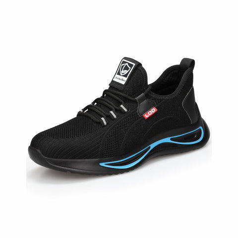 Unisex Black Athletic Steel Toe Sneakers