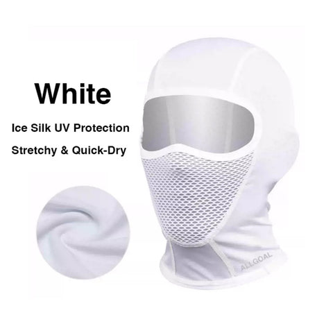 full face mask motorcycle helmet Motorcycle Helmet Balaclava – 2 Pack Ice Silk UV Protection – ALLGOAL