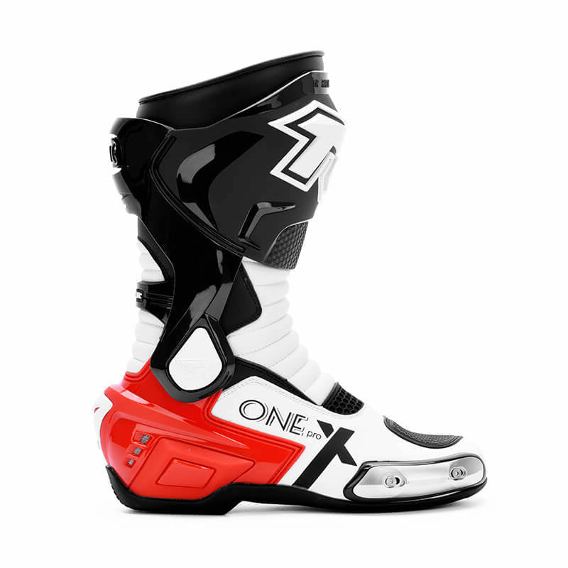 White/Black/Red Motorcycle Boots Waterproofing TR – ALLGOAL