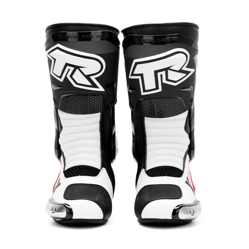 White/Black/Red Motorcycle Boots Waterproofing TR – ALLGOAL