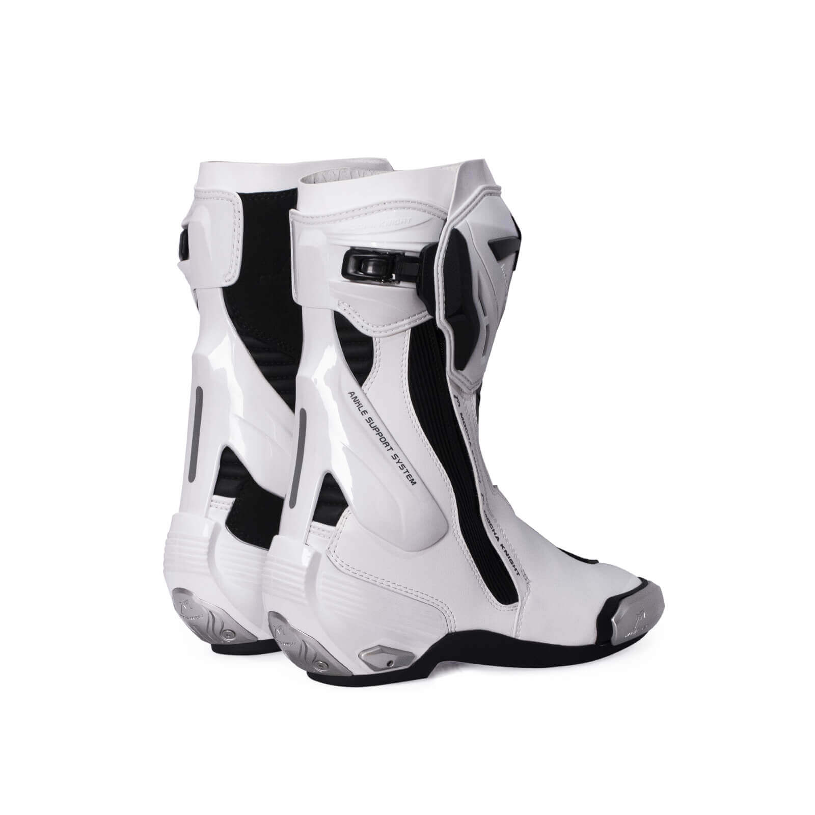 Allgoal White Motorcycle Riding Boots Supertech – ALLGOAL