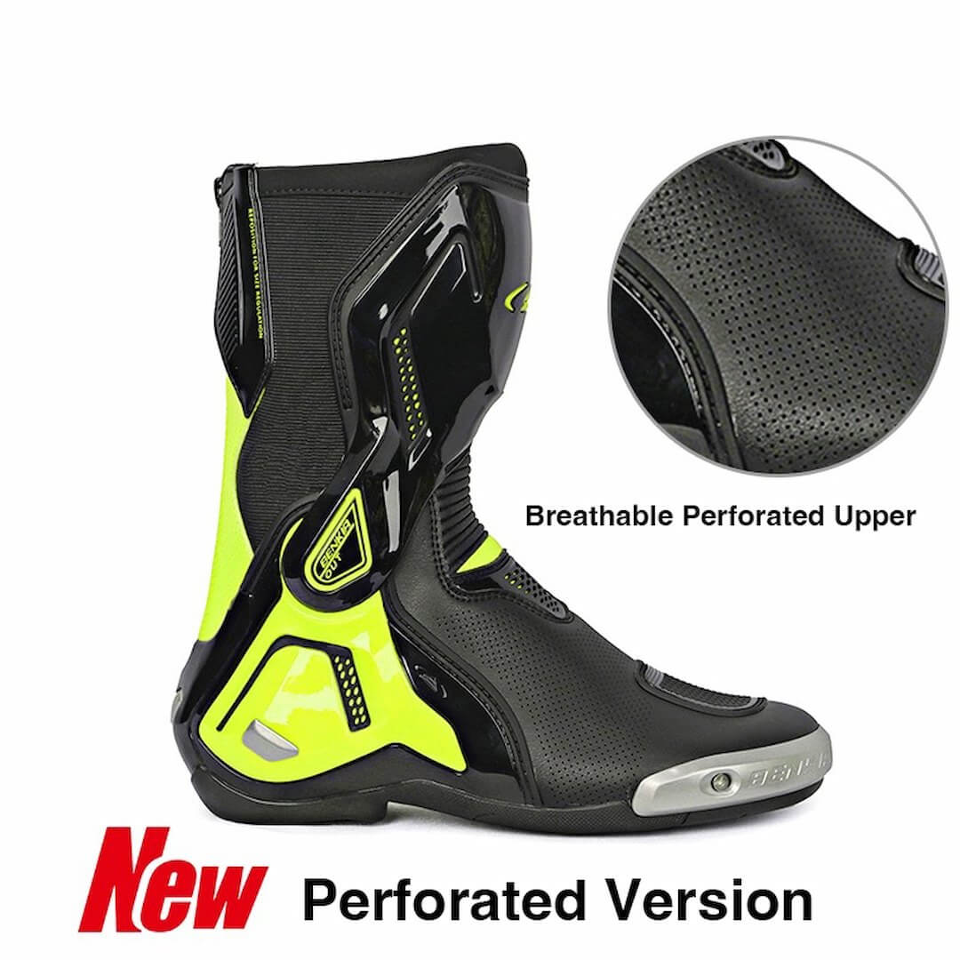 Allgoal Motorcycle Boots Black/Green Black Friday – ALLGOAL