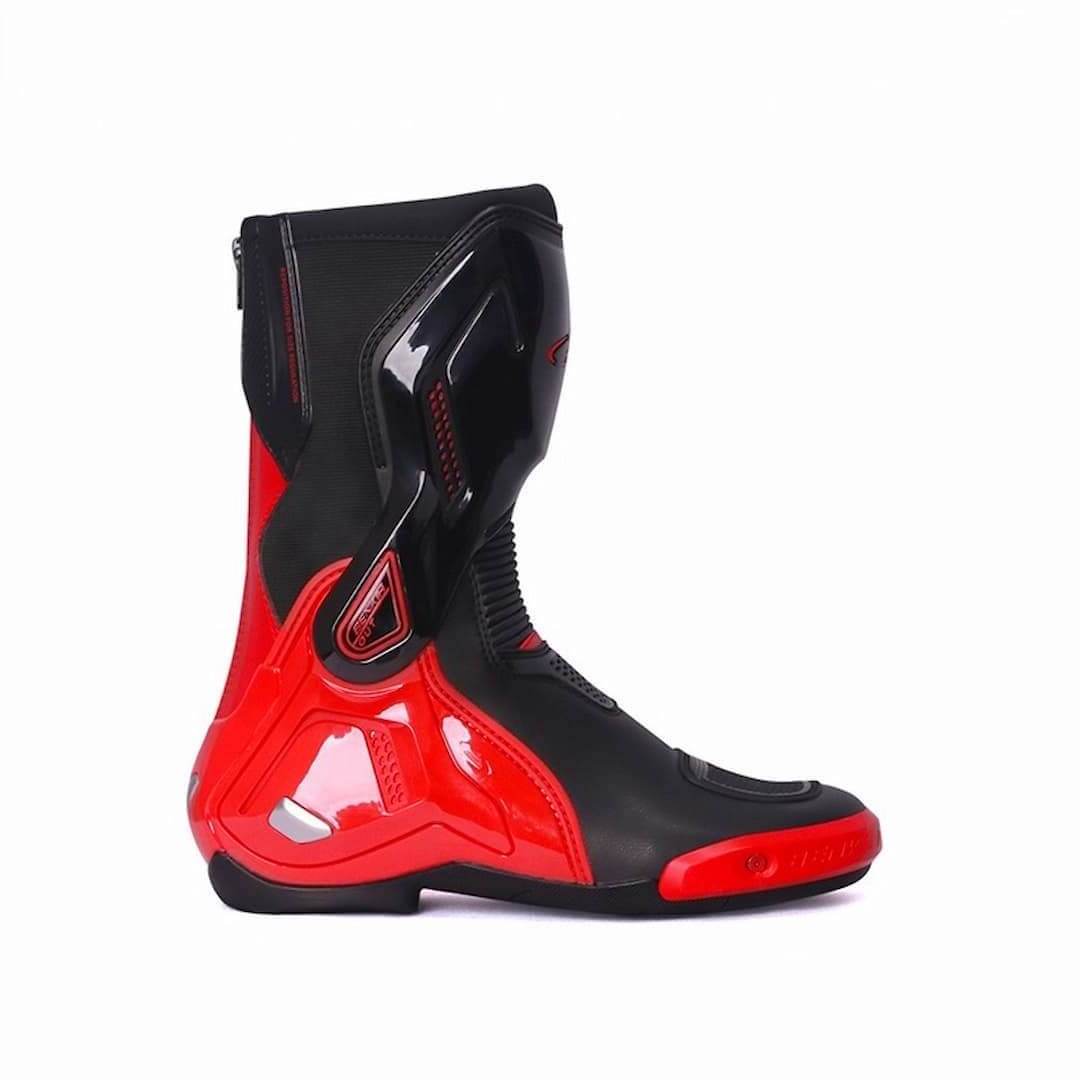 Allgoal Motorcycle Riding Boots Black Red – ALLGOAL