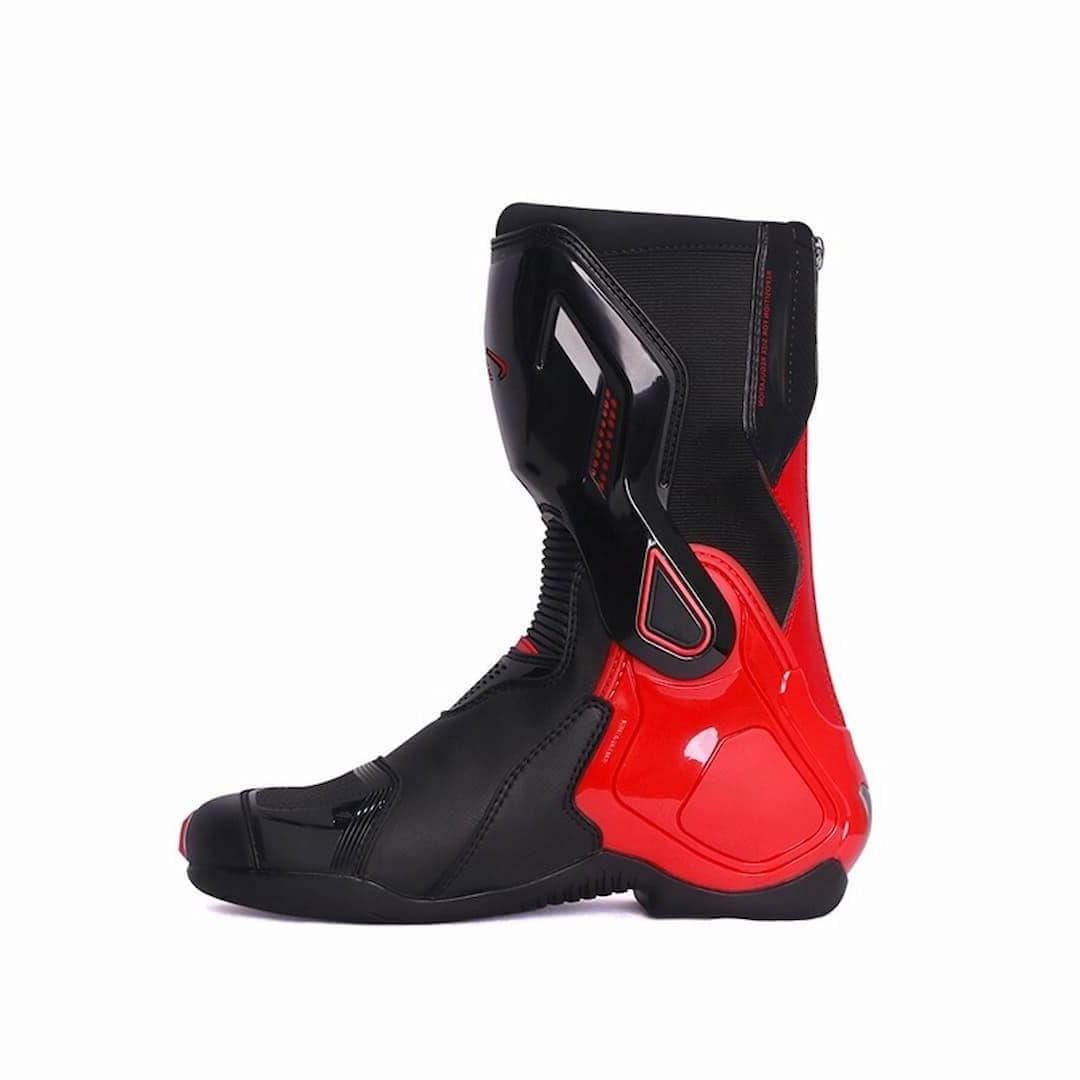 Allgoal Motorcycle Riding Boots Black Red – ALLGOAL