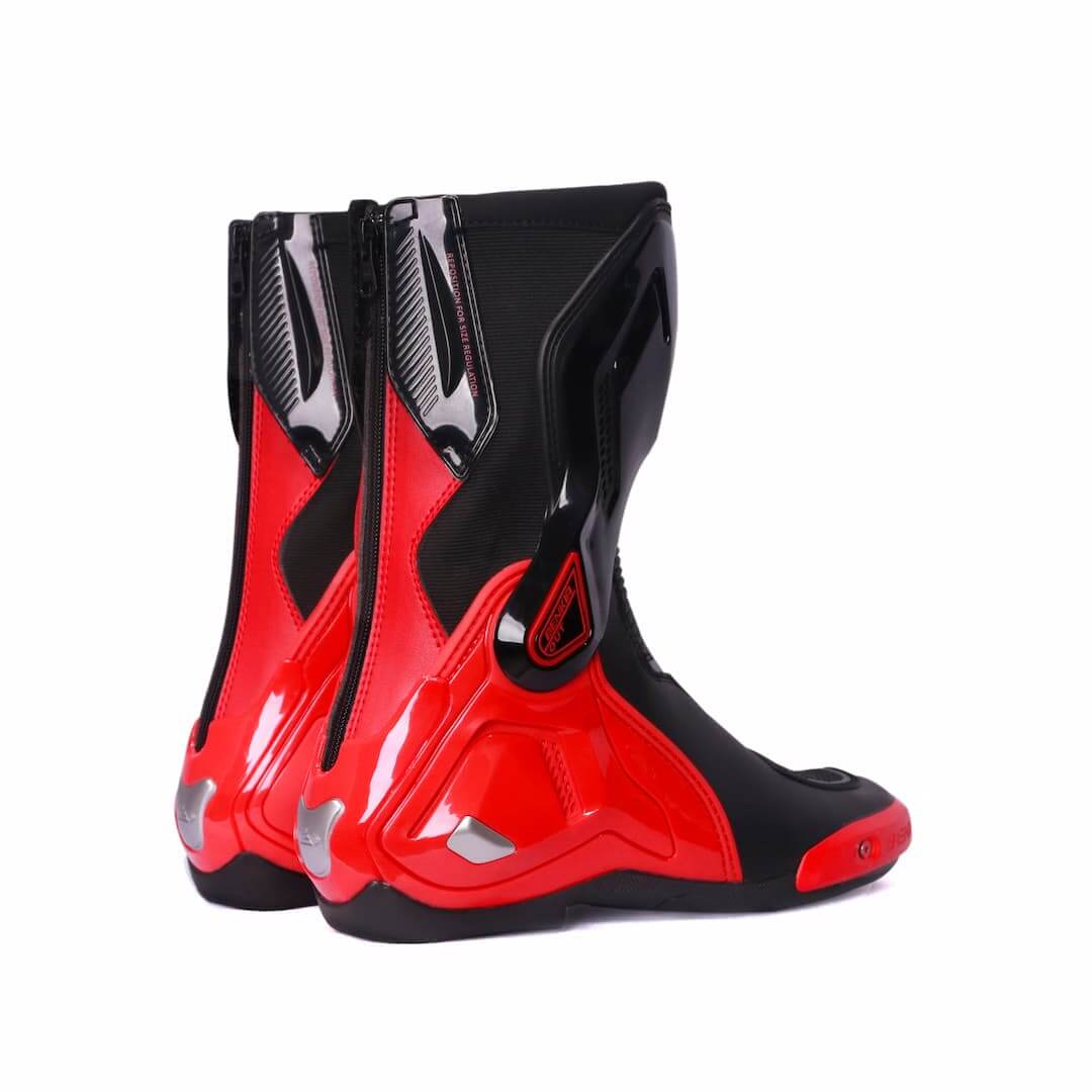Allgoal Motorcycle Riding Boots Black Red – ALLGOAL