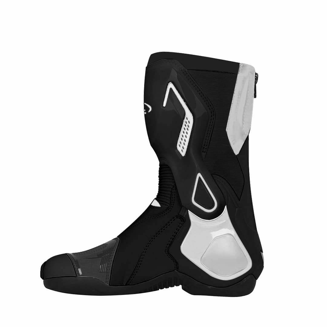 Allgoal Motorcycle Boots Black/White – ALLGOAL