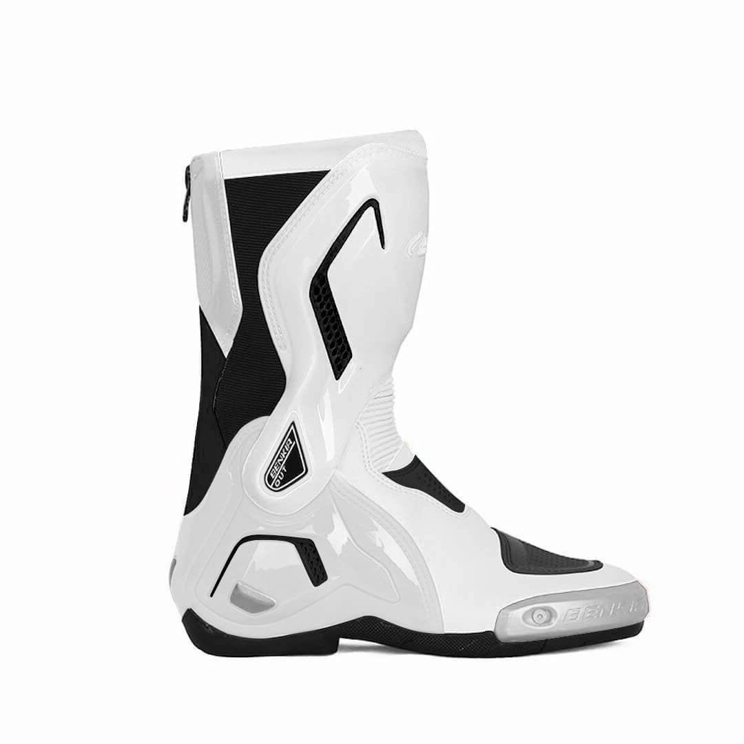 Allgoal White Motorcycle Boots