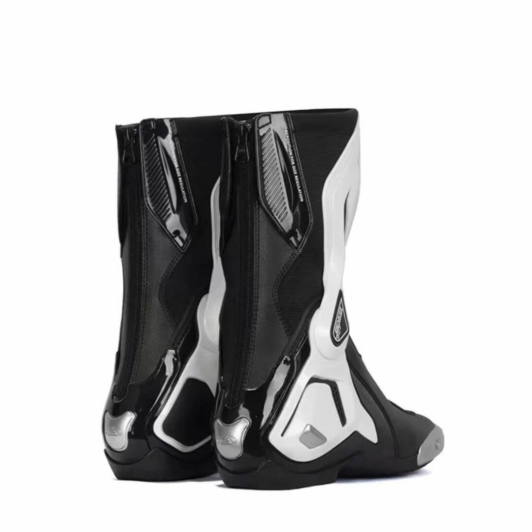 Allgoal Black/White Motorcycle Boots – ALLGOAL