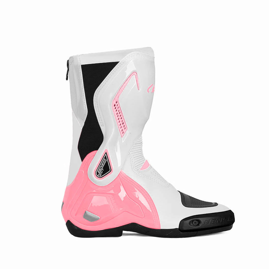 Allgoal Pink Motorcycle Boots