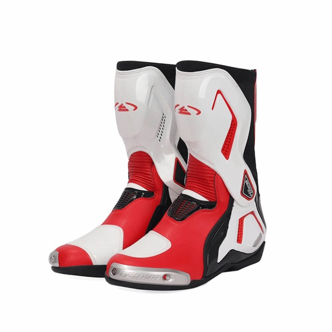 GRESS ファットバイク ホワイト/レッド Allgoal White/Red Motorcycle Boots – ALLGOAL