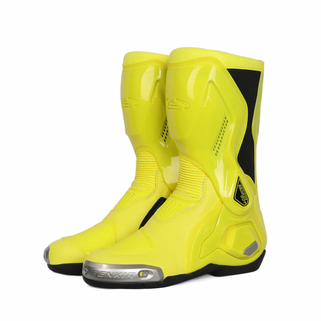 YELLO ショートブーツ　Lサイズ Allgoal Yellow Motorcycle Boots – ALLGOAL