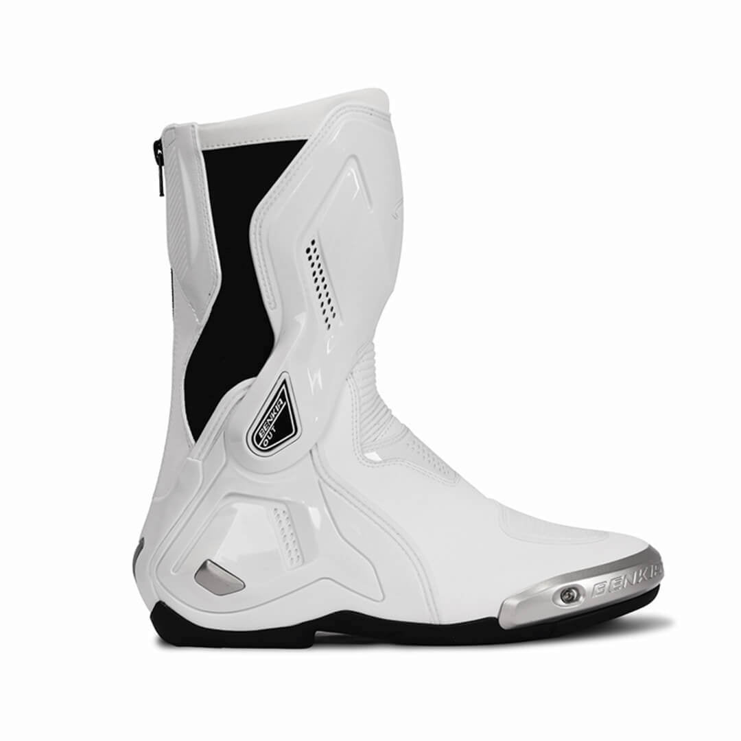 Motorcycle Riding Boots White
