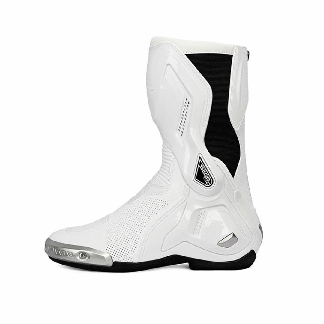 Allgoal White Motorcycle Riding Boots – ALLGOAL