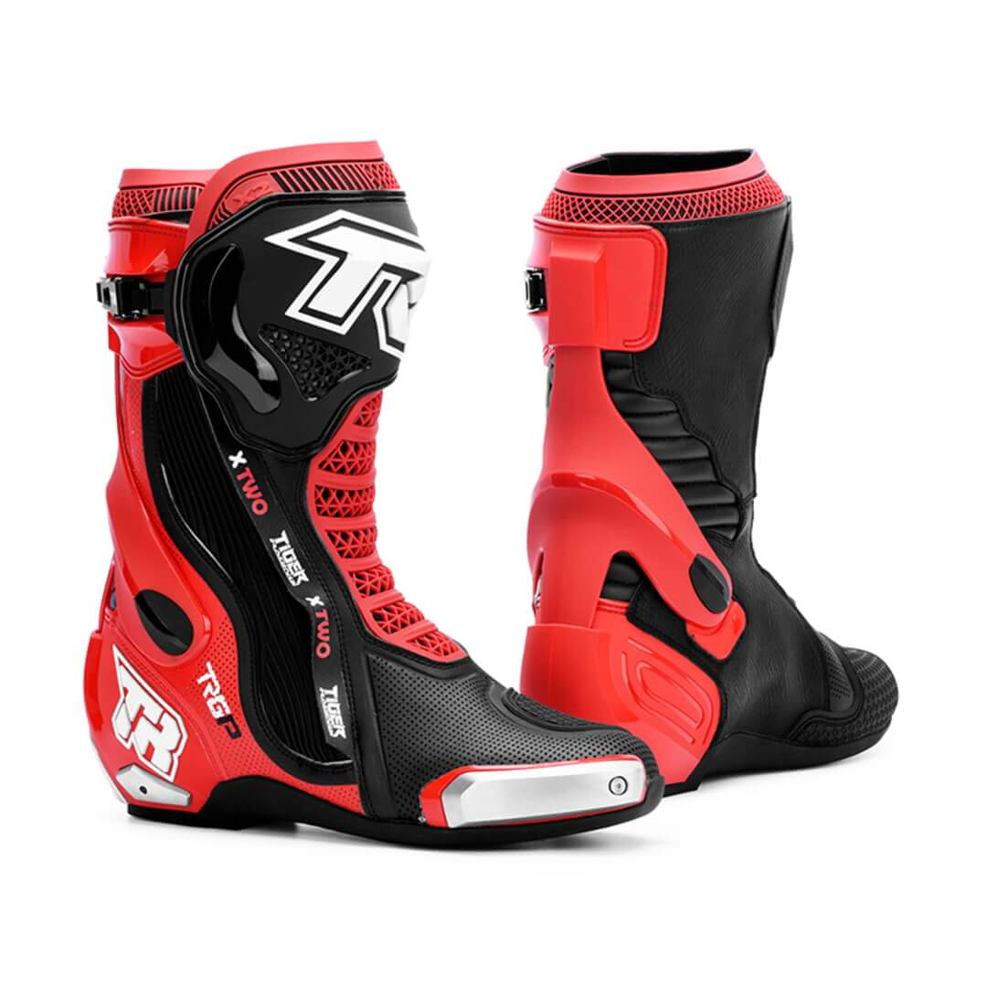 TR X2 Motorcycle Riding Boots Black Red – ALLGOAL