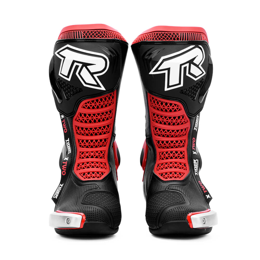 TR X2 Motorcycle Riding Boots Black Red – ALLGOAL