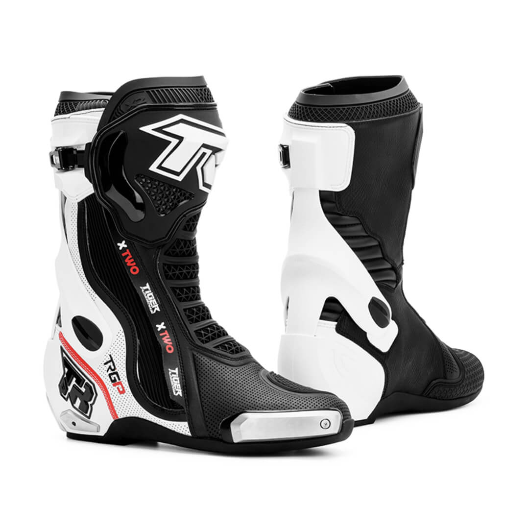 TR X2 Motorcycle Riding Boots White Black – ALLGOAL
